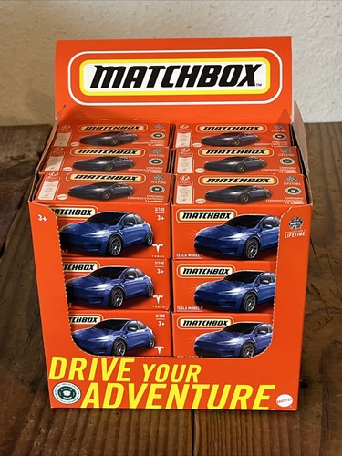 Case blue matchbox - 24, tesla